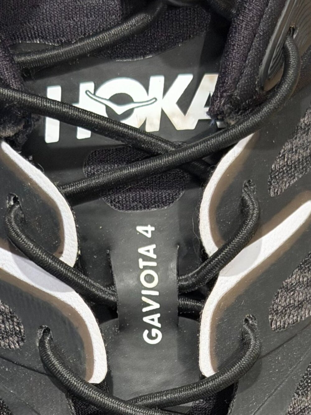 Hoka Gaviota 4 Women’s Size 9 Black White Sneakers Stability Running - Picture 8 of 10